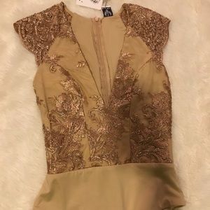 Gold sequin bodysuit